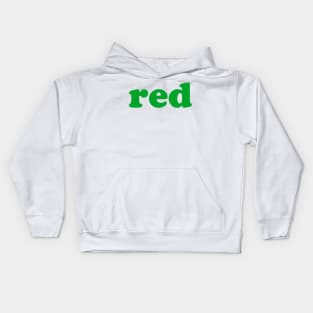 Red (Green) Kids Hoodie